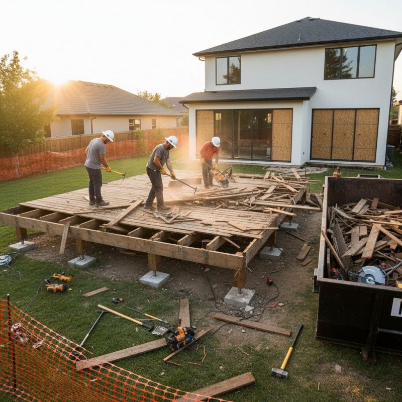 Local Deck Demolition pros at work